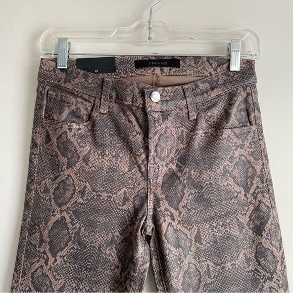 J Brand Selena Photo Ready Mid-Rise Crop Boot Jeans in Coated Boa Size 26 NWT - Picture 2 of 9